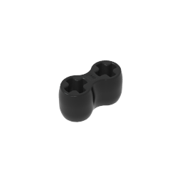 [GOM-2M-C80] Goma de 2 módulos - Negro