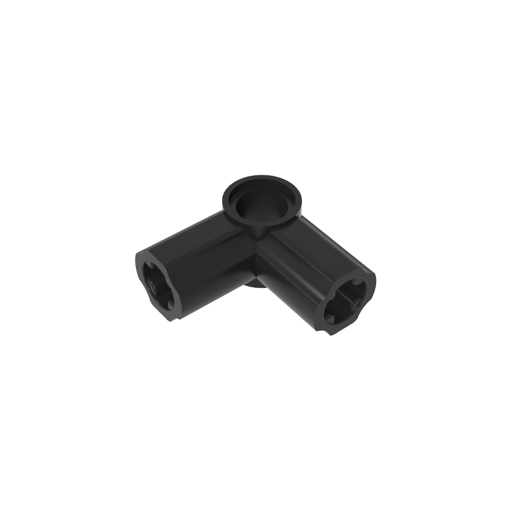 [CON-90-T6-C80] Conector angular 90° (tipo 6) - Negro