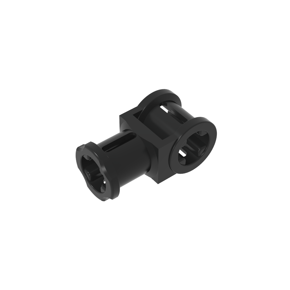 [CON-EJE-AG-C80] Conector de eje con agujero - Negro