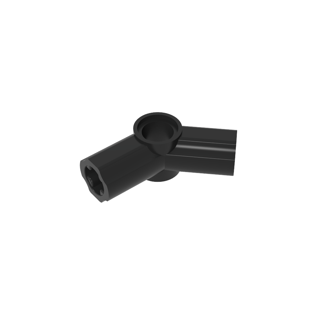 Conector angular 135° (tipo 4) - Negro