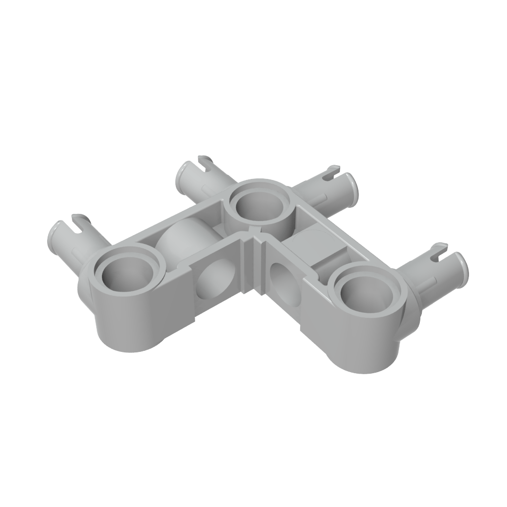 [CON-90-3x3-C71] Conector 90° 3x3 (4 pines) - Gris