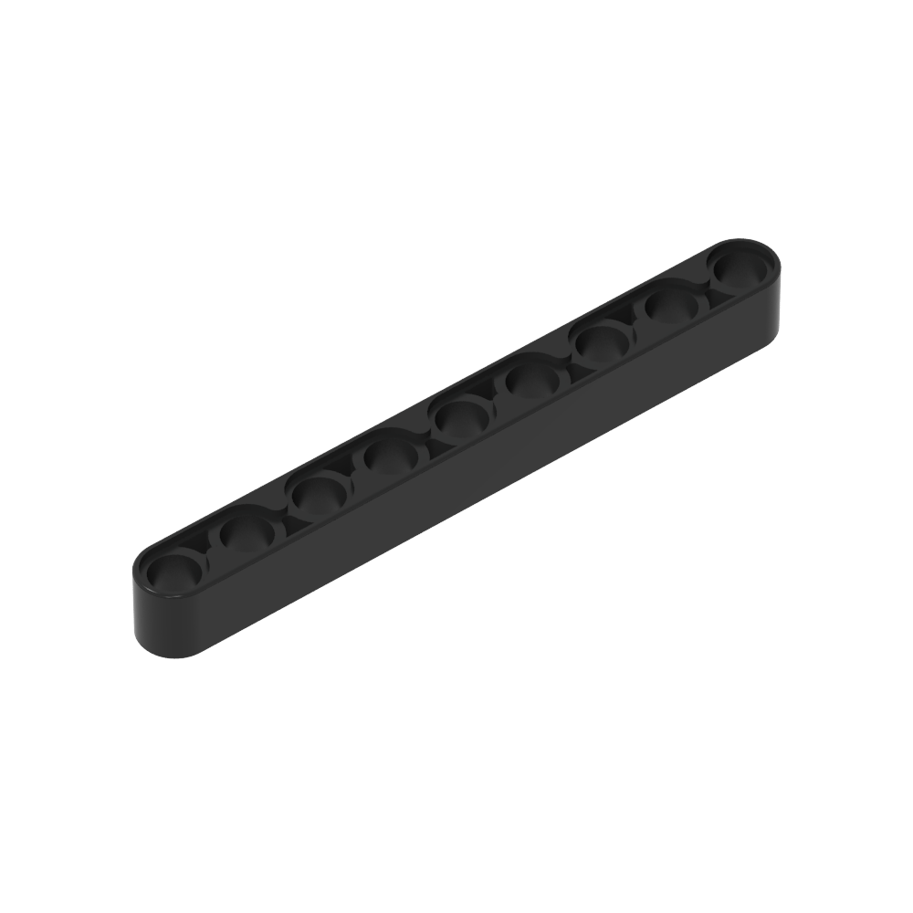 [VIG-9M-C80] Viga recta de 9 módulos - Negro