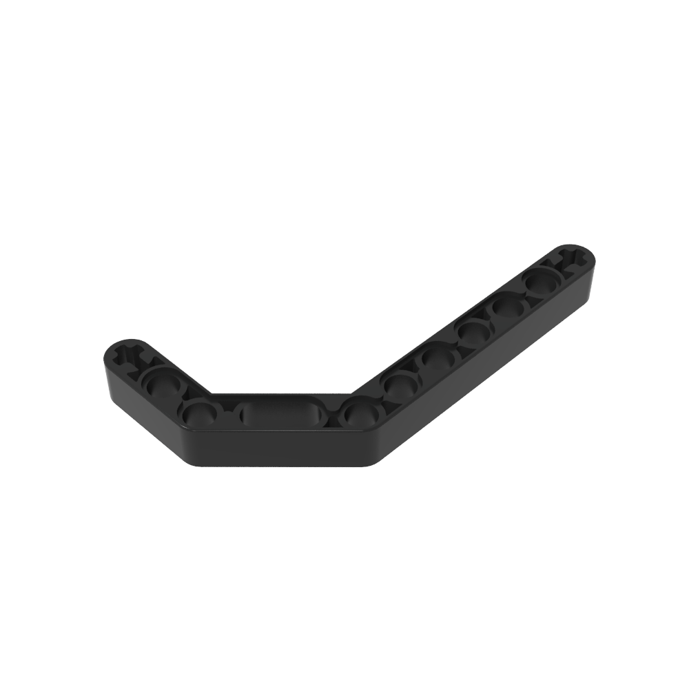 [VIG-DANG-45-C80] Viga doble angular (45°) - Negro