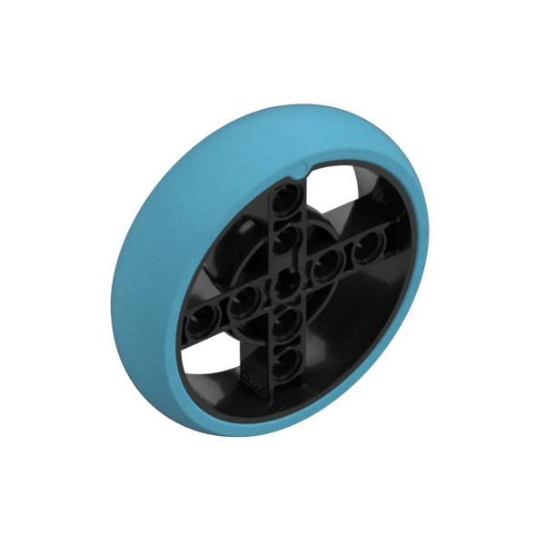 [RUE-56-C52] Rueda completa Ø56 - Azul Medio