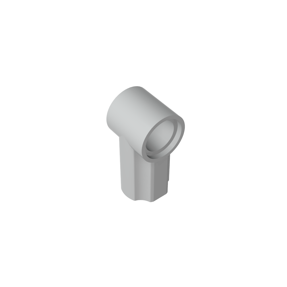 [CON-0-T1-C71] Conector angular 0° (tipo 1) - Gris