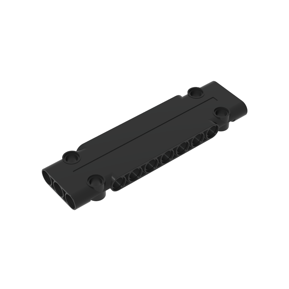 Panel plano 3x11 - Negro